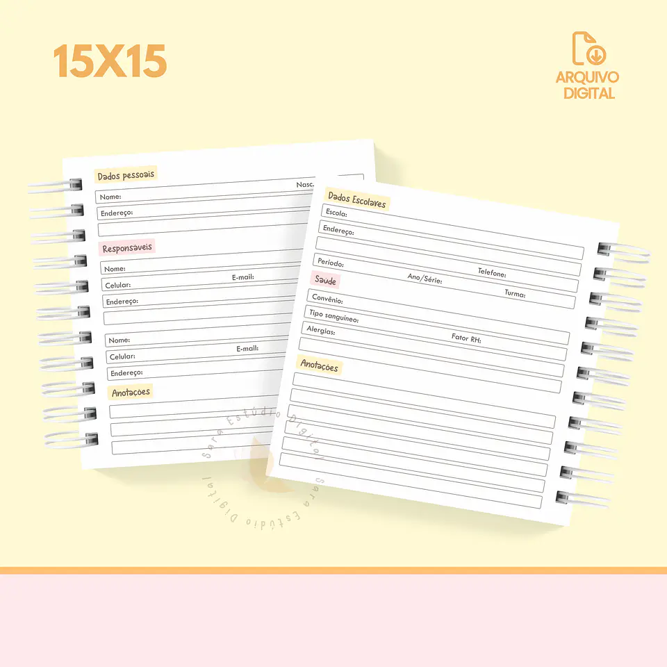 Arquivo Agenda escolar 2025 mini quadrada – 1 DPP com sáb e dom juntos - SARA 9