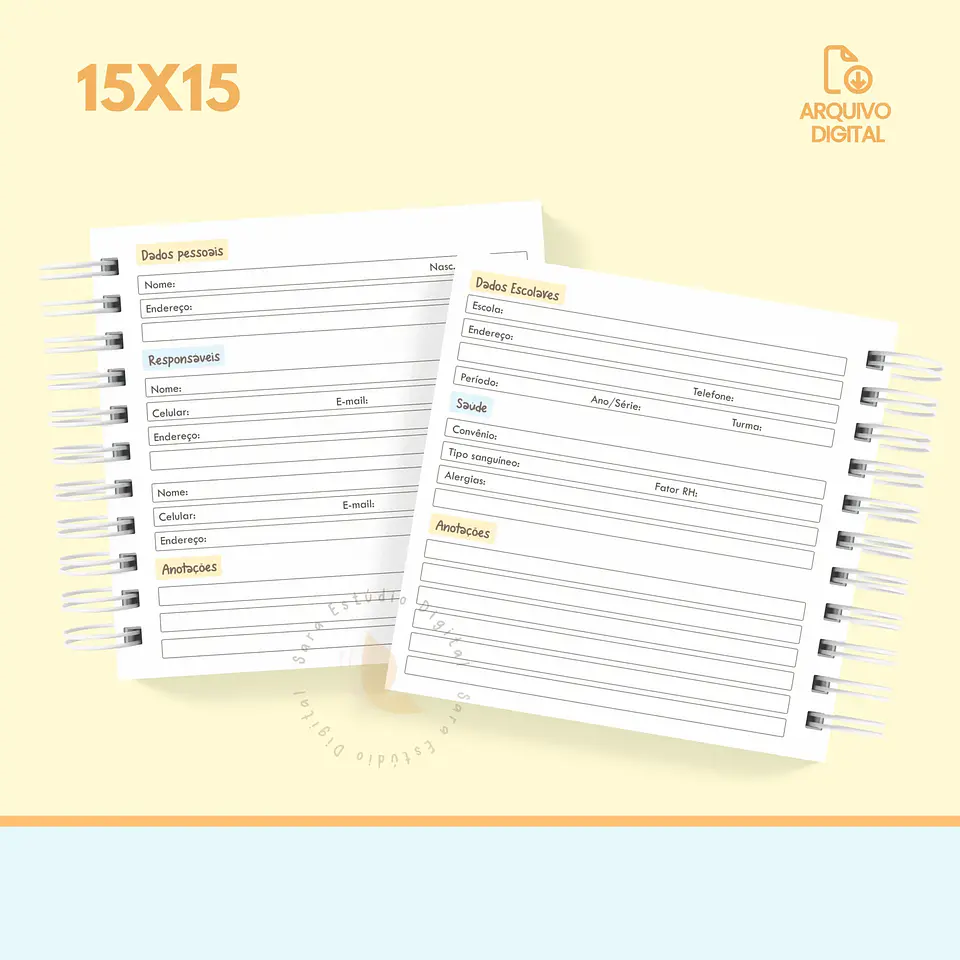 Arquivo Agenda escolar 2025 mini quadrada – 1 DPP com sáb e dom juntos - SARA 10