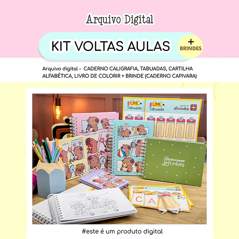 Arquivo Encadernação Kit Volta às Aulas - ESTUDIO G19