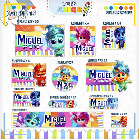 Arquivo Etiqueta Escolar Divertidamente