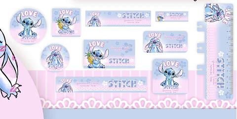 Arquivo Etiqueta Stitch - Pamella