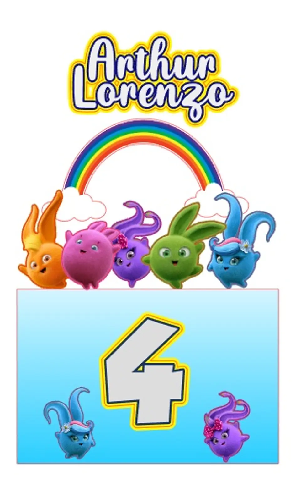 Arquivo de Corte Topo Sunny Bunnies 1