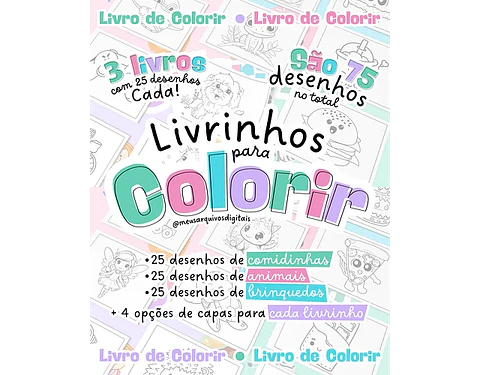 Arquivo Livrinho Para Colorir - Madi
