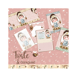 Arquivo Encadernação Coleção Forte e Corajosa - Gigi ilustra