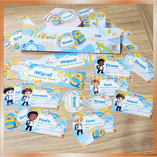 Arquivo Kit etiquetas escolares com porta etiquetas volta as aulas - Iza Nagliatti