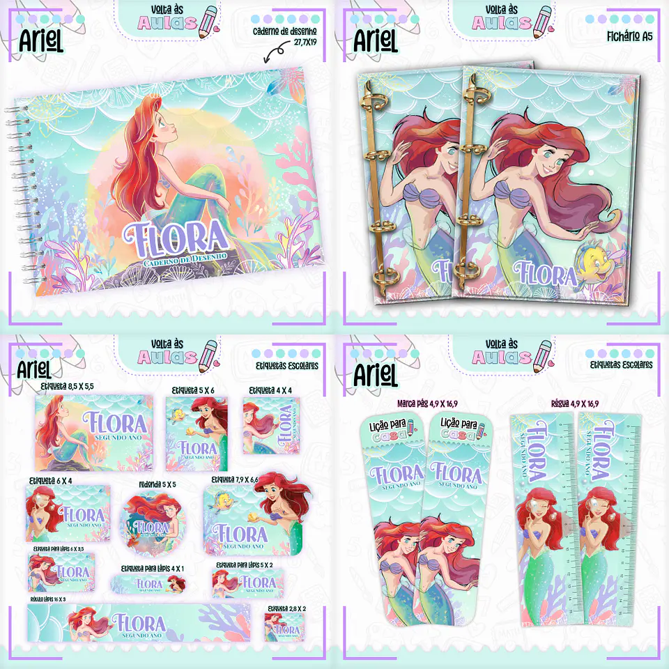 Arquivo Encadernação Escolar Ariel - Lina 1