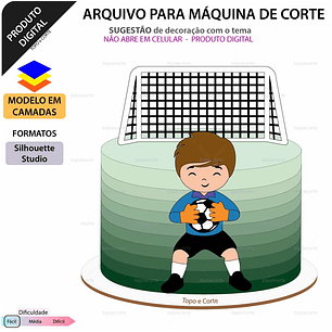 Arquivo de Corte Topo Futebol Goleiro