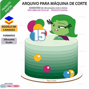Arquivo de Corte Topo de bolo Nojinho Divertidamente