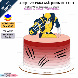 Arquivo de Corte Topo Wolverine