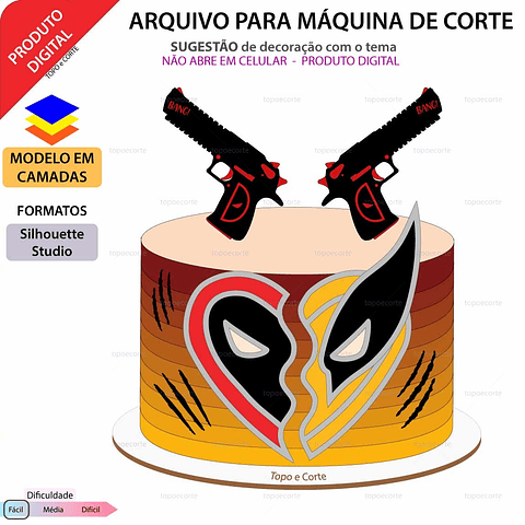 Arquivo de Corte Topo Deadpool e Wolverine