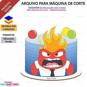 Arquivo de Corte Topo Raiva Divertidamente