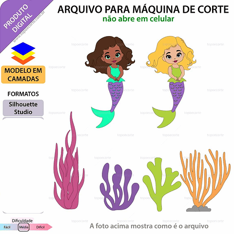 Arquivo de Corte Topo Sereia