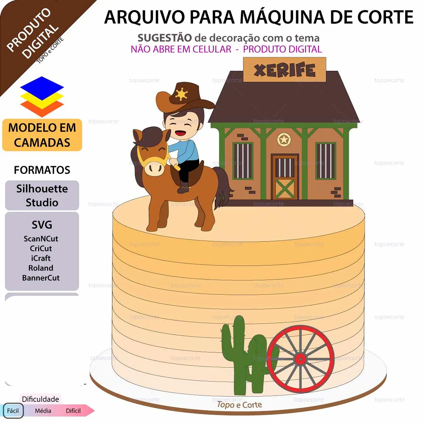 Arquivo de Corte Topo Xerife 1