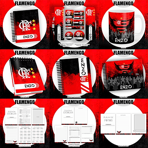 Arquivo Encadernação Escolar Flamengo - PAMELLA