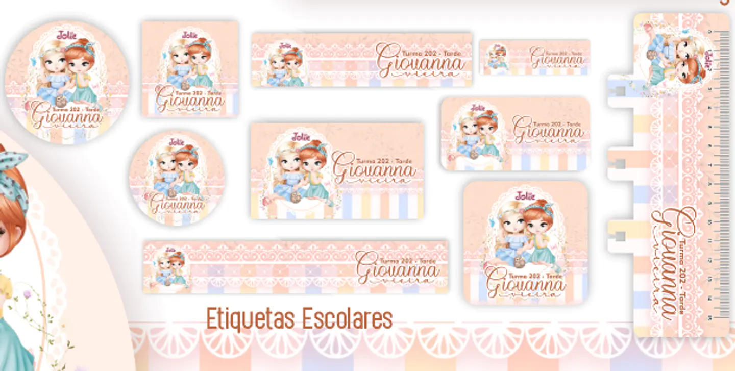Arquivo Etiquetas Escolar Jolie 1