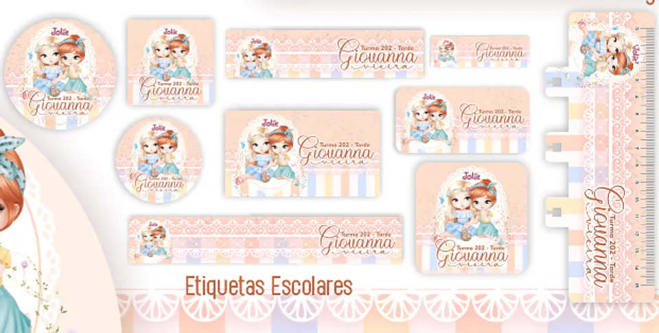 Arquivo Etiquetas Escolar Jolie 1