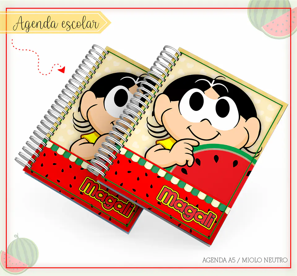 Arquivo de Encadernação Escolar Magali 6