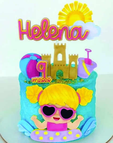 Arquivo Topo de Bolo Pool Party