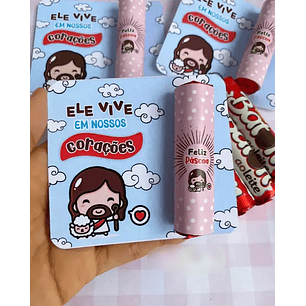 Arquivo Páscoa Card Batom Ele Vive - IMAGINE-SE