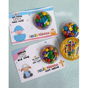 Arquivo Páscoa Card Blister - IMAGINE-SE