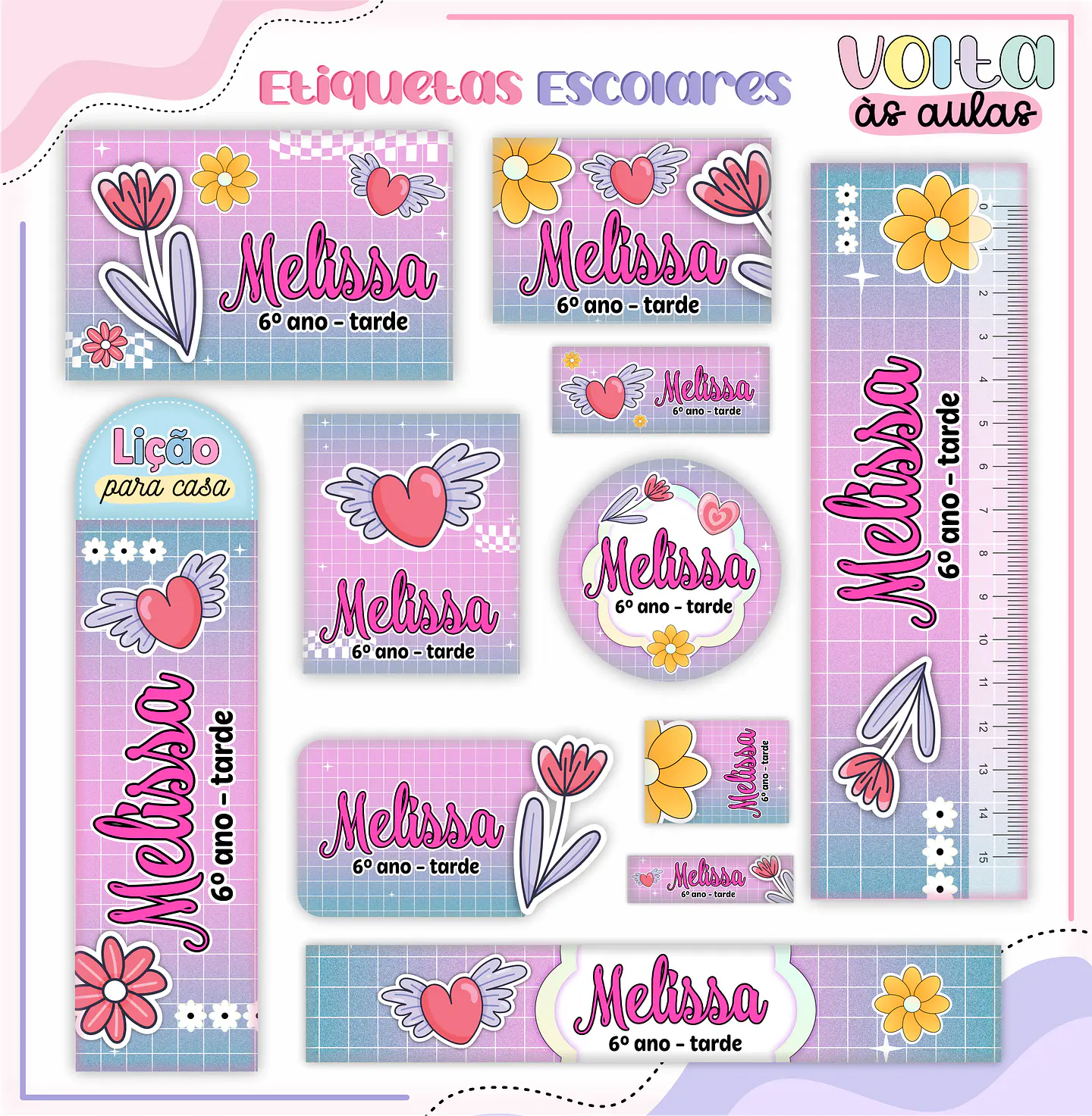 Arquivo Etiqueta Escolar Tenn Menina Groove 1