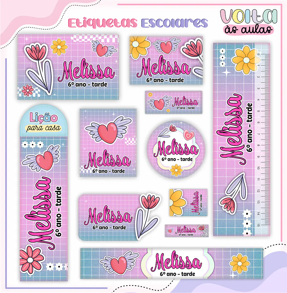 Arquivo Etiqueta Escolar Tenn Menina Groove 1