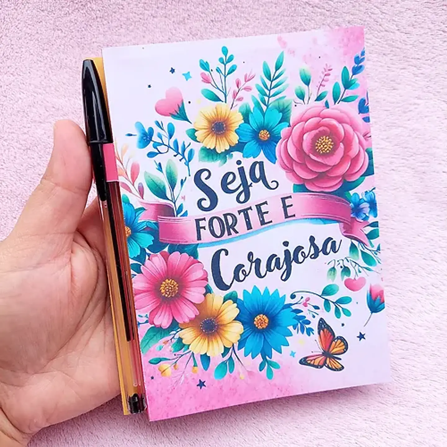 Arquivo Dia da Mulher Capa Bloquinho com Caneta - DHAMA 1