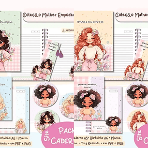 Arquivo Combo Cadenos Mulher Emponderada - BIA SHAINA