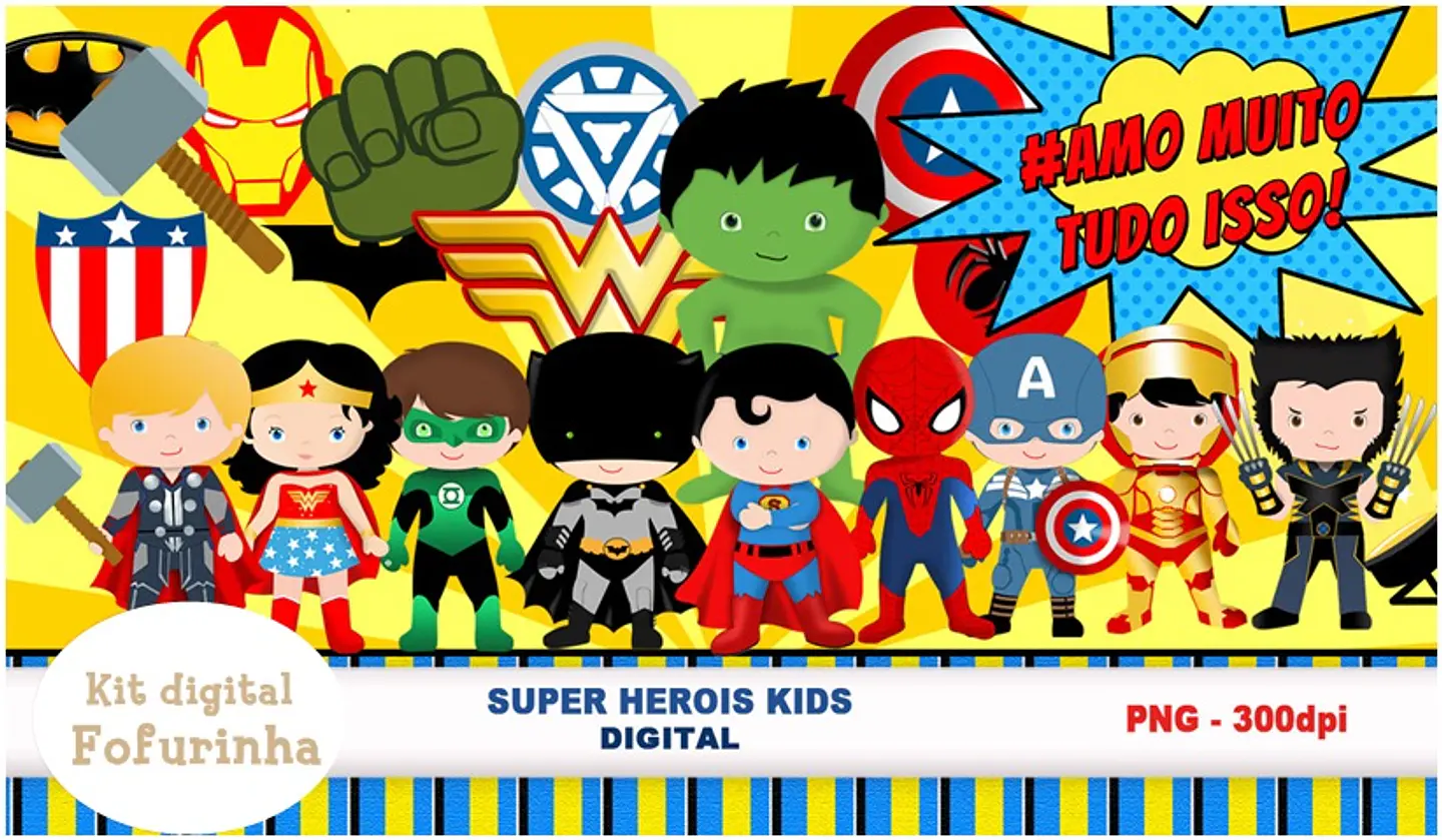 Kit Digital Super Herois 1