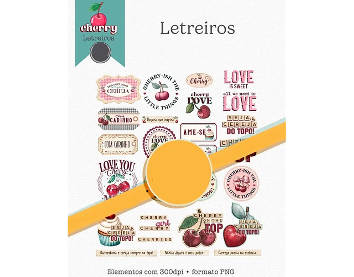 Kit Digital Cherry Cerejinha - 4