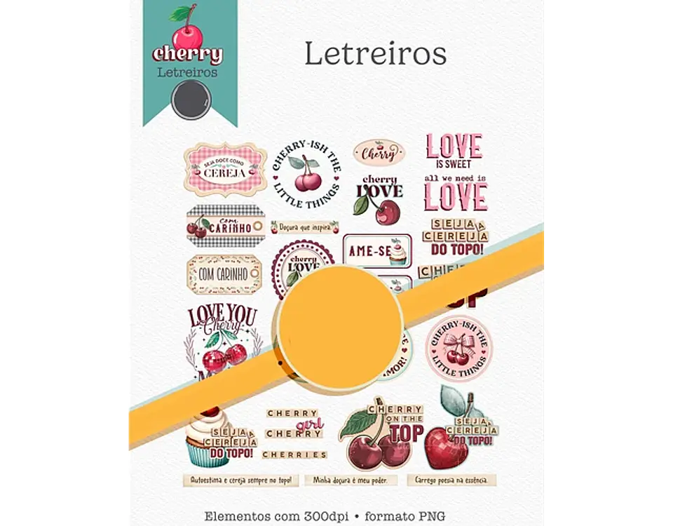 Kit Digital Cherry Cerejinha - 4