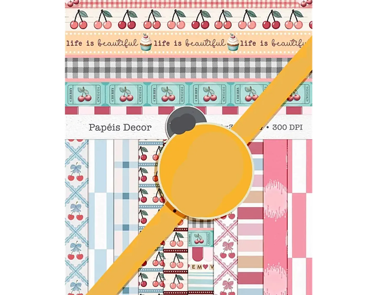Kit Digital Cherry Cerejinha - 6
