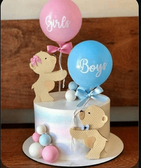 Arquivo de Corte Topo Cha Revelção Ursinho