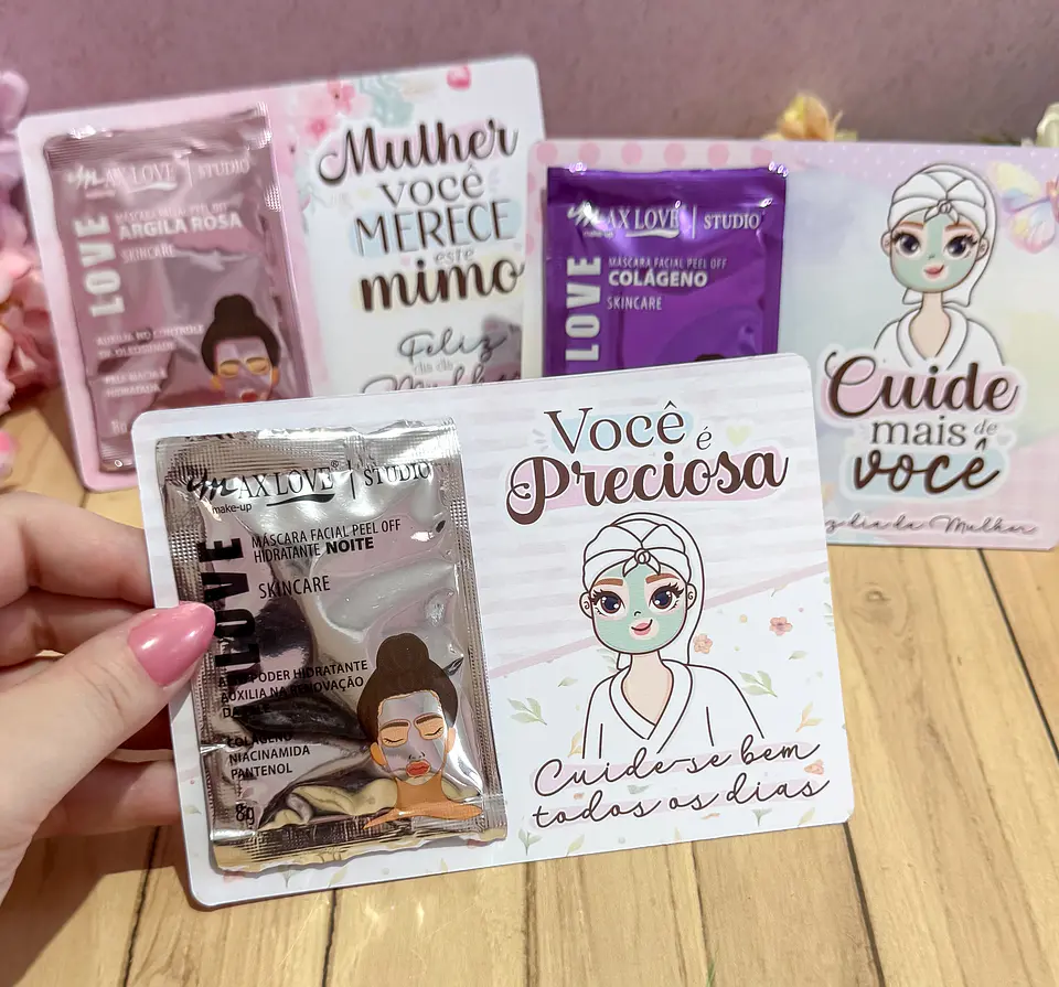 Arquivo Dia da Mulher Card para Máscara Facial- LETTERINHAS 1