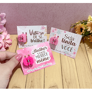 Arquivo Dia da Mulher Card para Mini Prendedor - LETTERINHAS