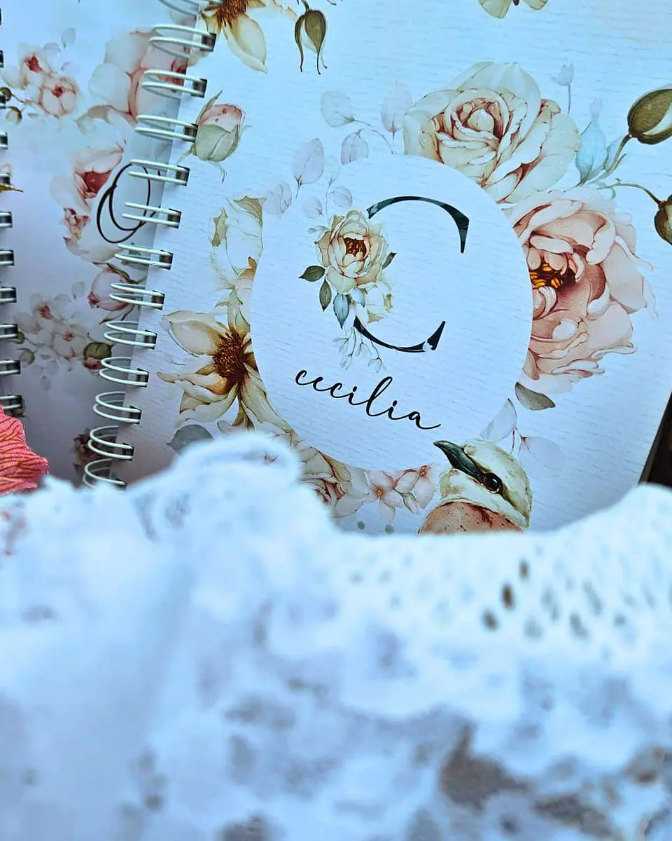 Arquivo Encadernação Coleção Refúgio Floral Rosa - Bicho Papel 3