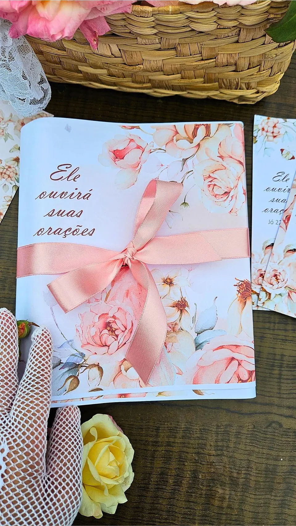 Arquivo Encadernação Coleção Refúgio Floral Rosa - Bicho Papel 5