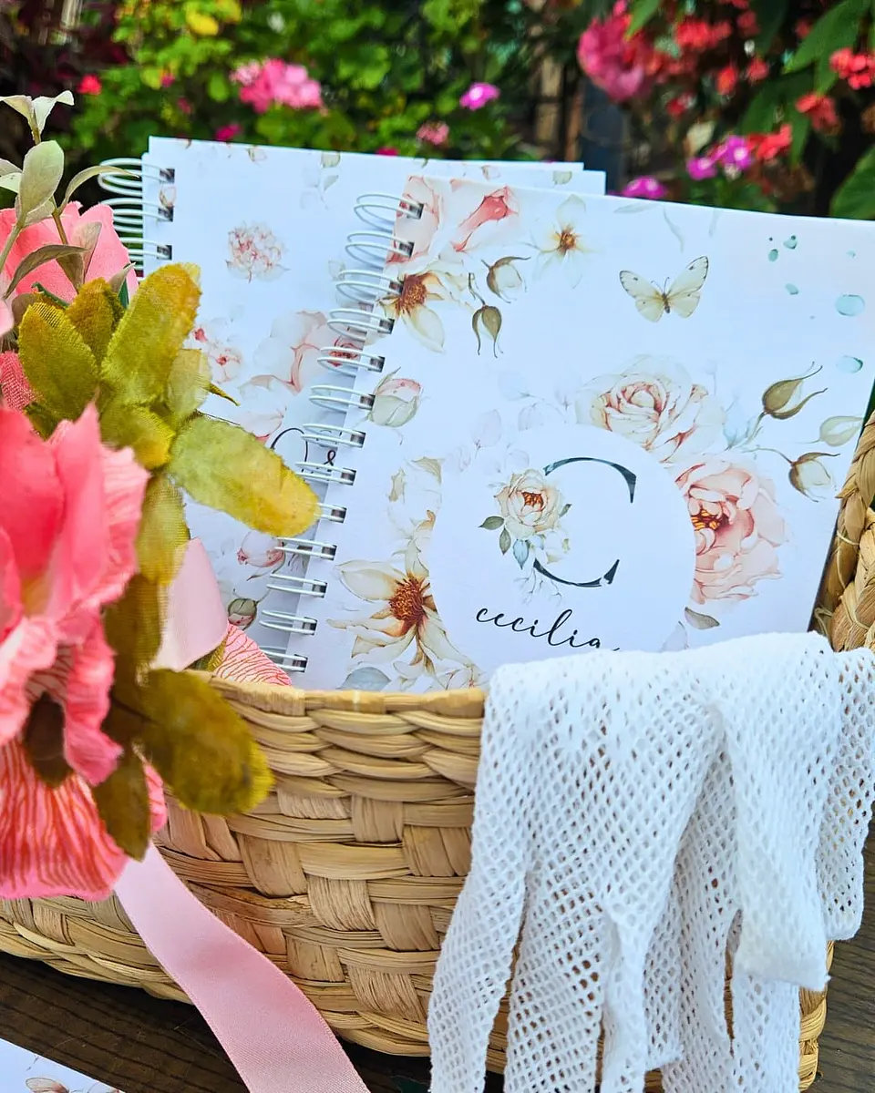 Arquivo Encadernação Coleção Refúgio Floral Rosa - Bicho Papel 6