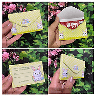 Arquivo Páscoa Caixinha Envelope Coelhinho - CRISOLART