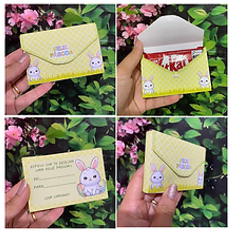 Arquivo Páscoa Caixinha Envelope Coelhinho - CRISOLART