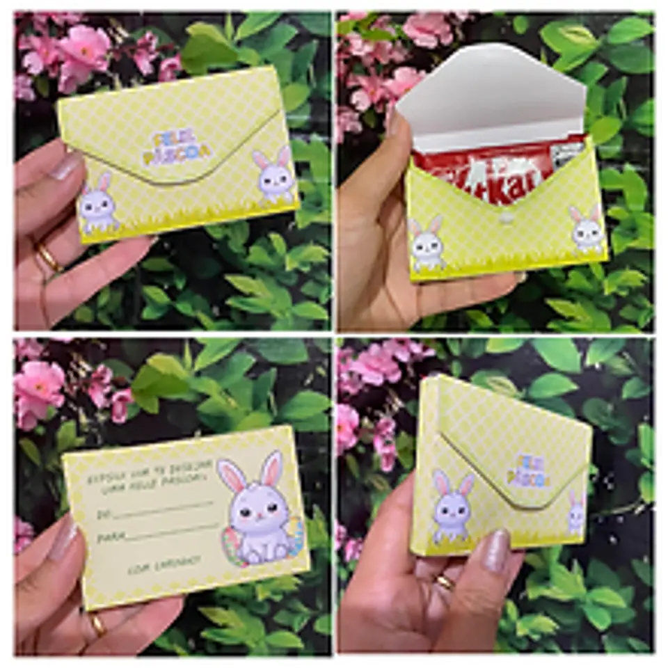 Arquivo Páscoa Caixinha Envelope Coelhinho - CRISOLART 1