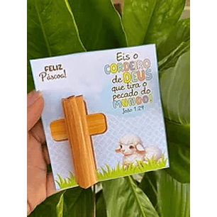 Arquivo Páscoa Card Batom Cristã Ovelhinha - CRISOLART