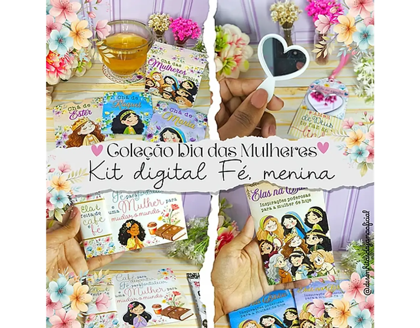 Arquivo Dia das Mulheres Combo Fé Menina - DESENHITOS DA JANA 1