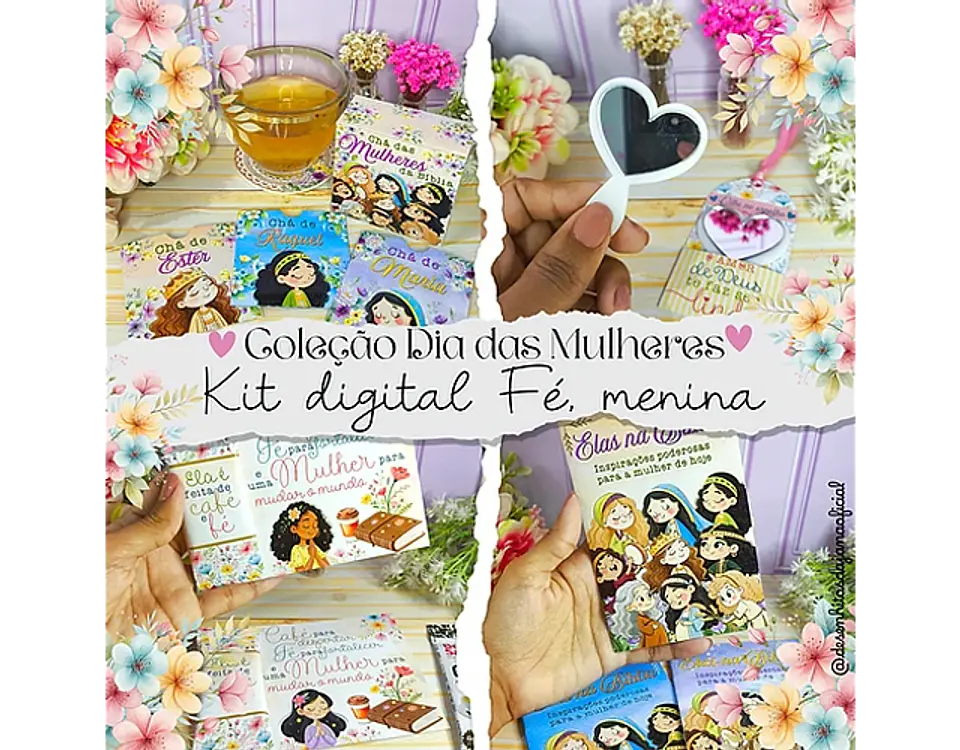 Arquivo Dia das Mulheres Combo Fé Menina - DESENHITOS DA JANA 1
