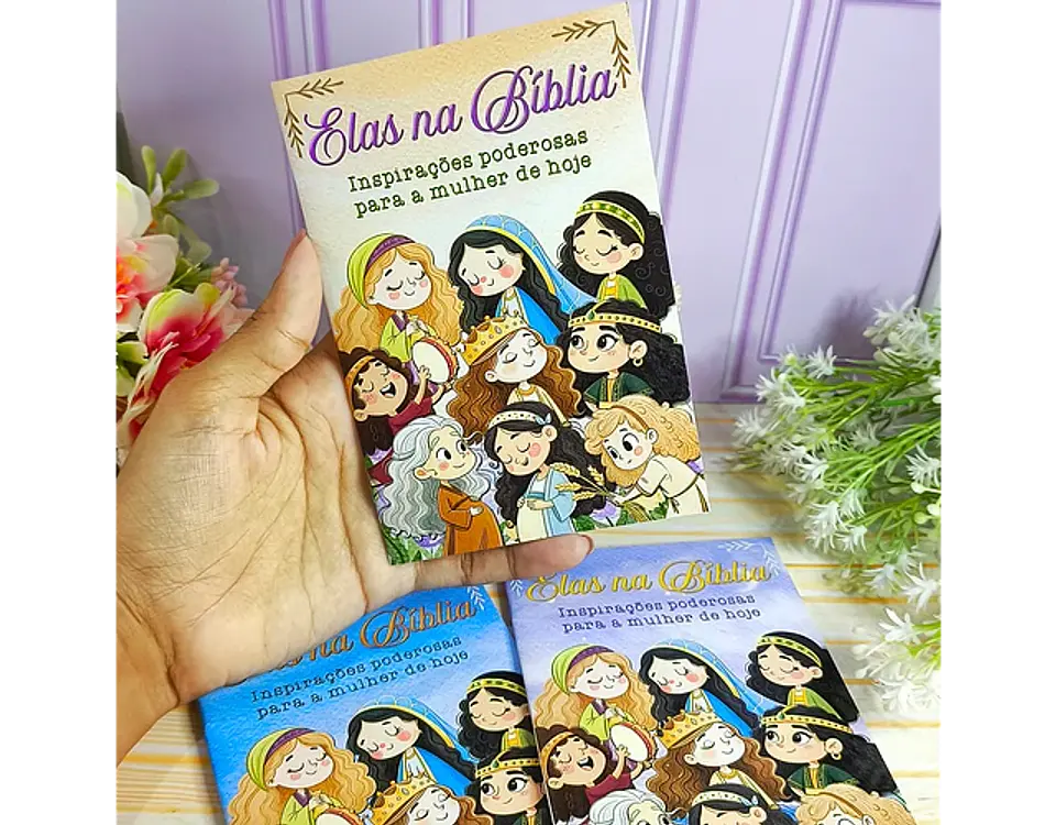 Arquivo Dia da Mulher Livrinho Elas na Bíblia - DESENHITO DA JANA 1