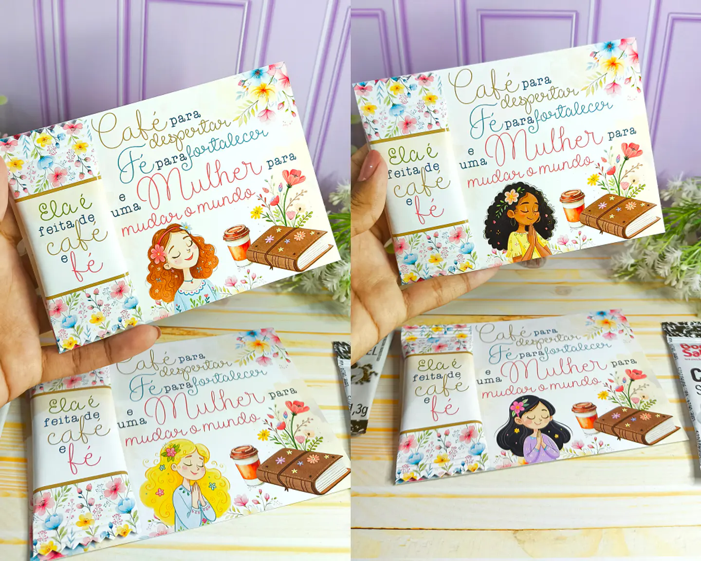 Arquivo Dia da Mulher Card Sachê de Café - DESENHITO DA JANA 1