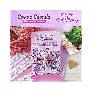 Arquivo Dia da Mulher Card Capsula Borboleta - art ideia
