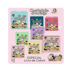 Arquivo Pack Livro de Colorir Nostalgic Drawing - LEPOLY