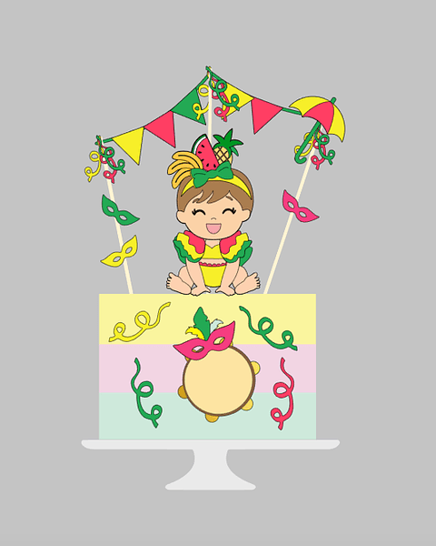 Arquivo de Corte Topo Carnaval Menina