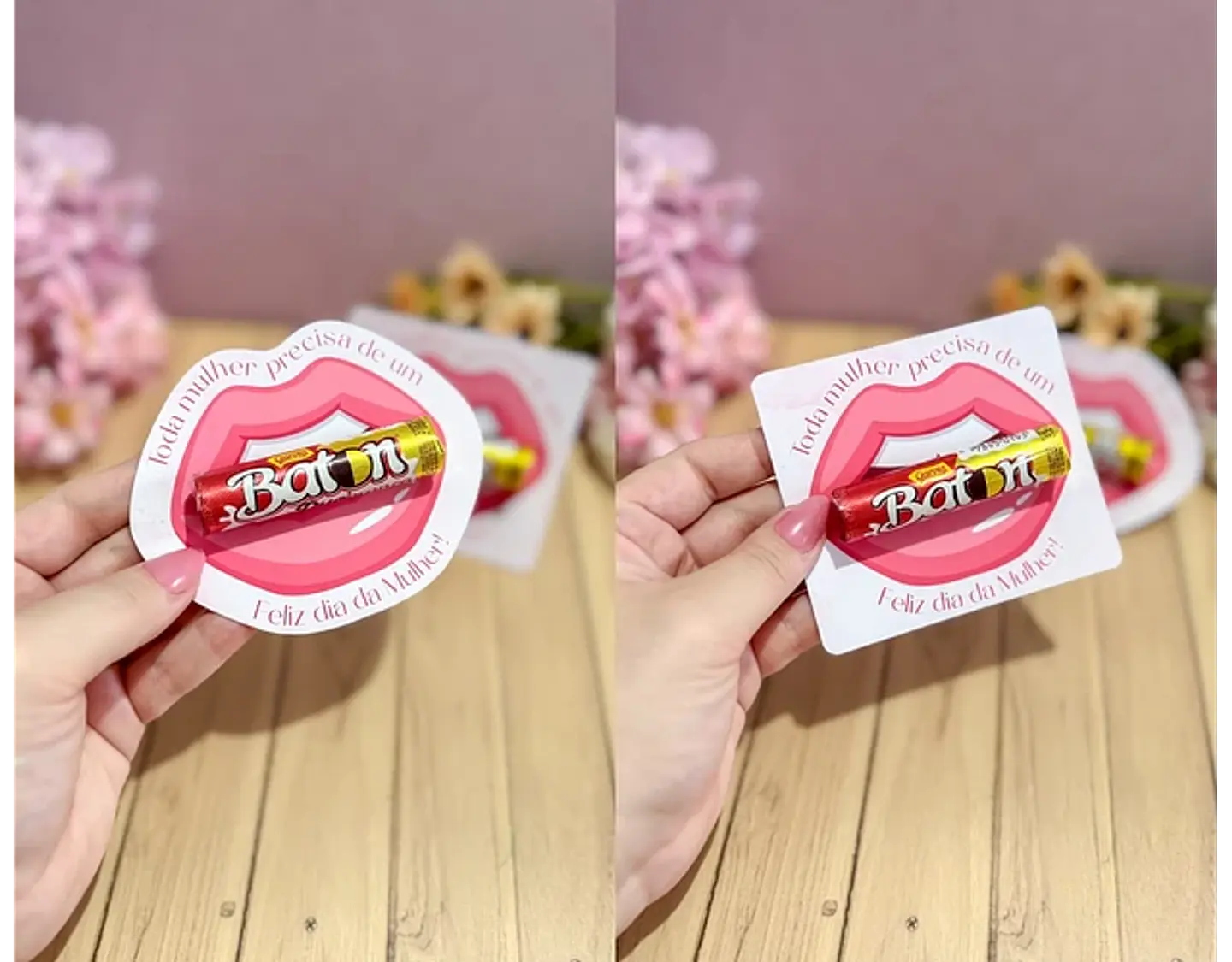 Arquivo Dia da Mulher Card Chocolate Batom - LETTERINHAS 1